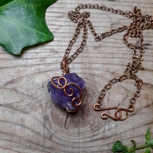 Amethyst Chunk Wire Wrap